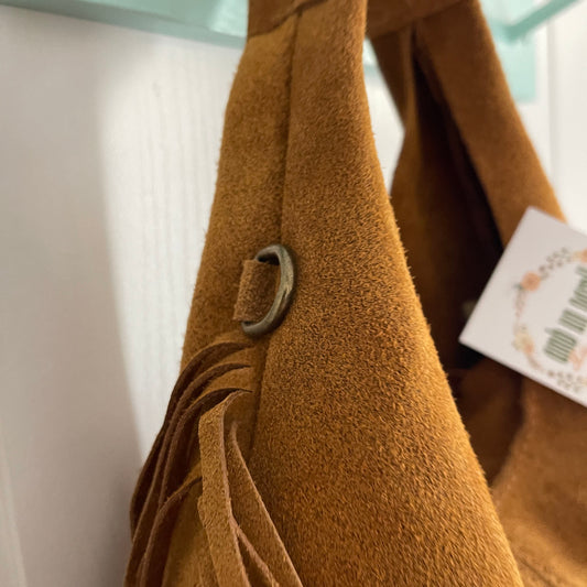 Bolso Coachella piel camel - con asa bandolera