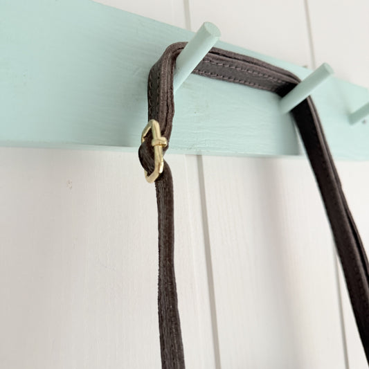 Bolso Sakko lino y piel rosa