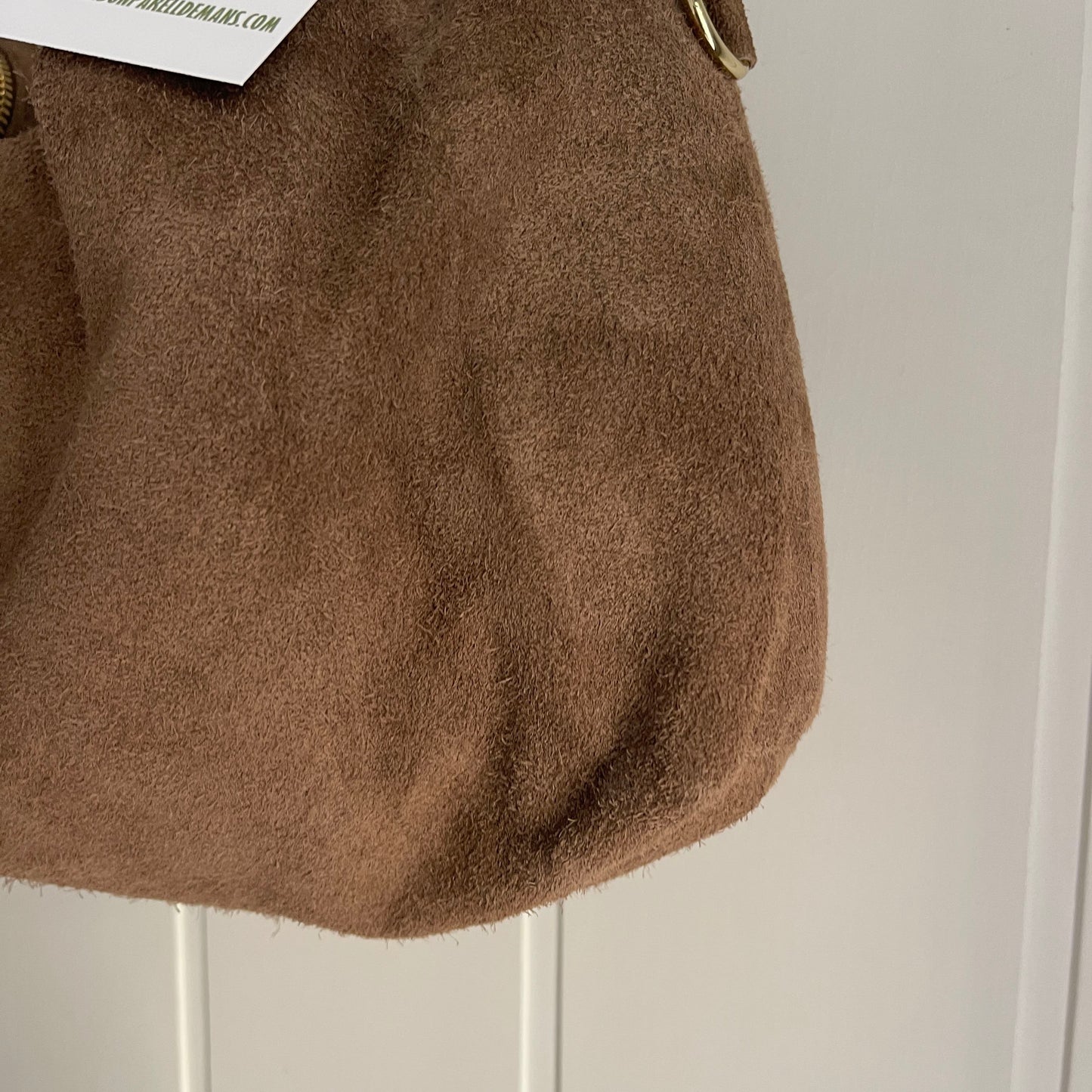 Bolso Knot piel taupe - con asa bandolera