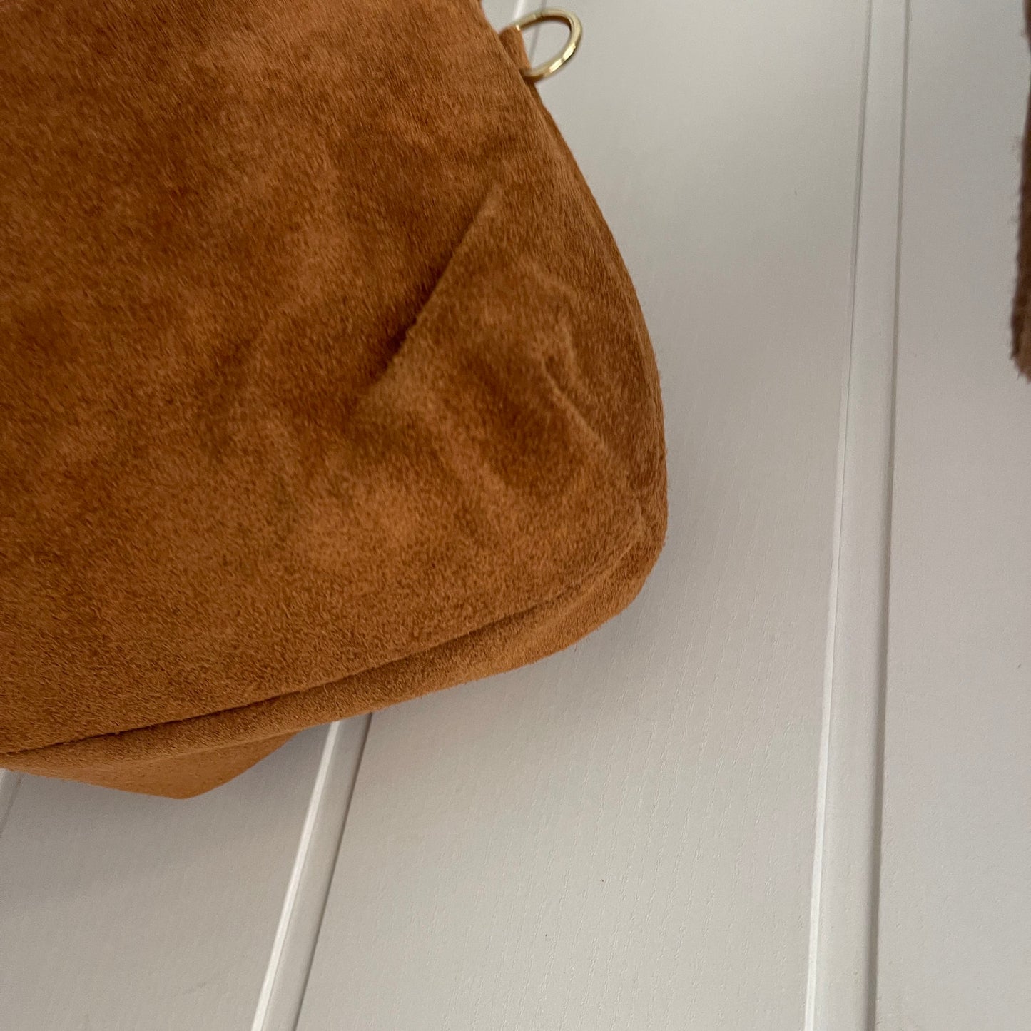 Bolso Knot piel camel - con asa bandolera