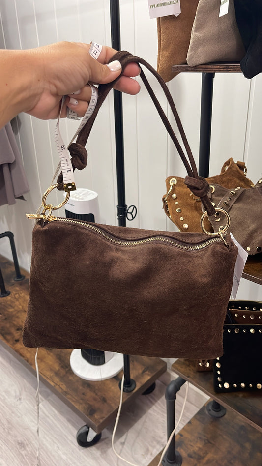 Bolso Anillas piel chocolate