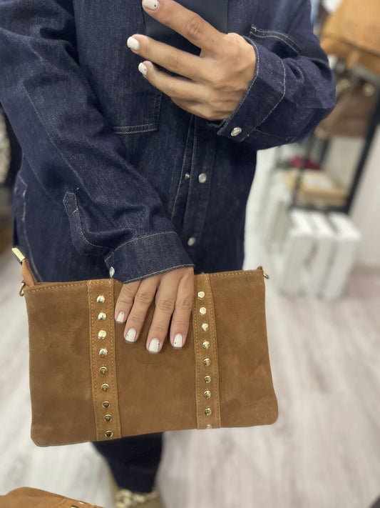 Bolso bandolera Alaska piel camel