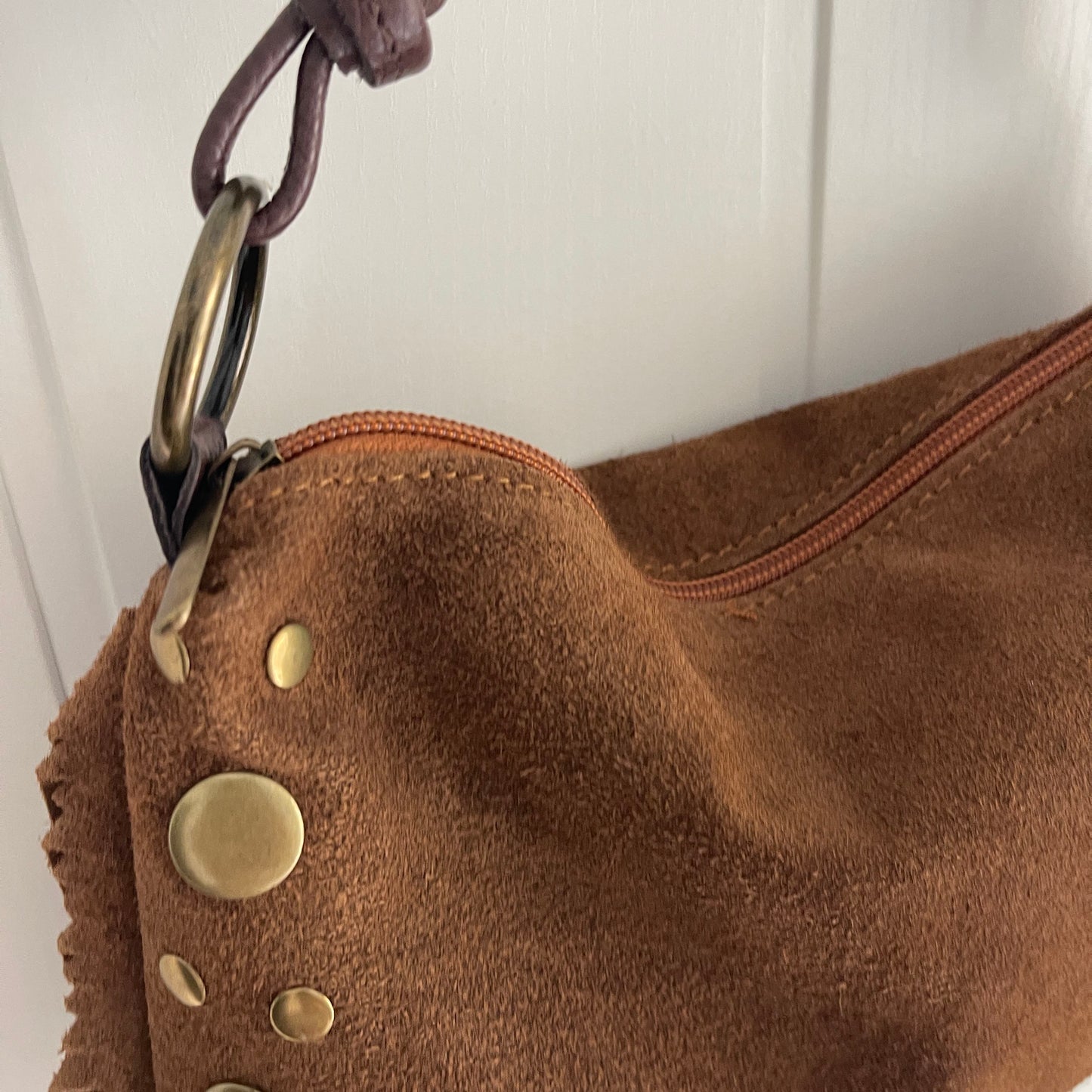 Bolso Tahoma piel camel - con asa bandolera