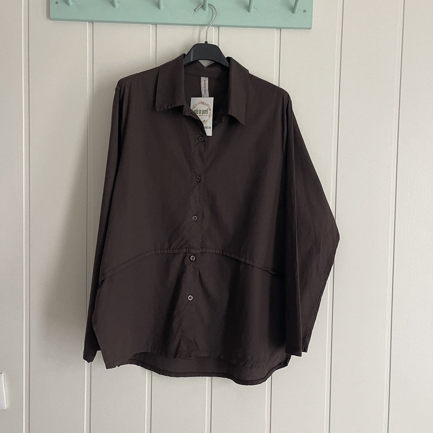 Camisa Amaia chocolate