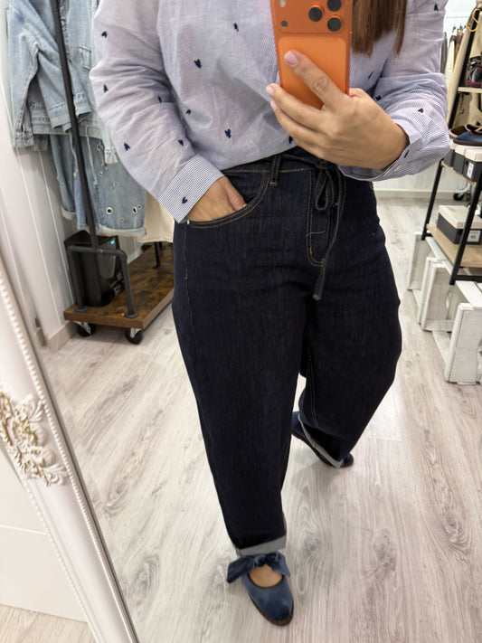 Merceditas Lazo terciopelo azul grisáceo y chocolate