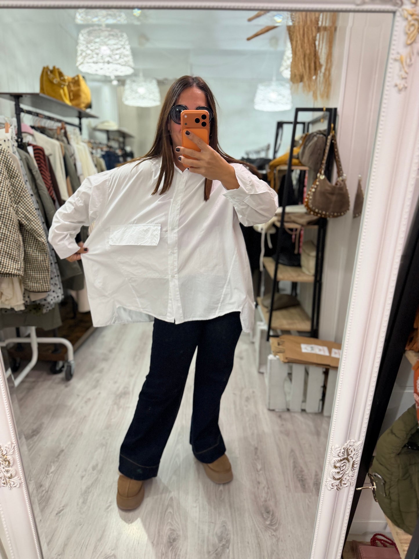 Camisa Karmele oversize blanco