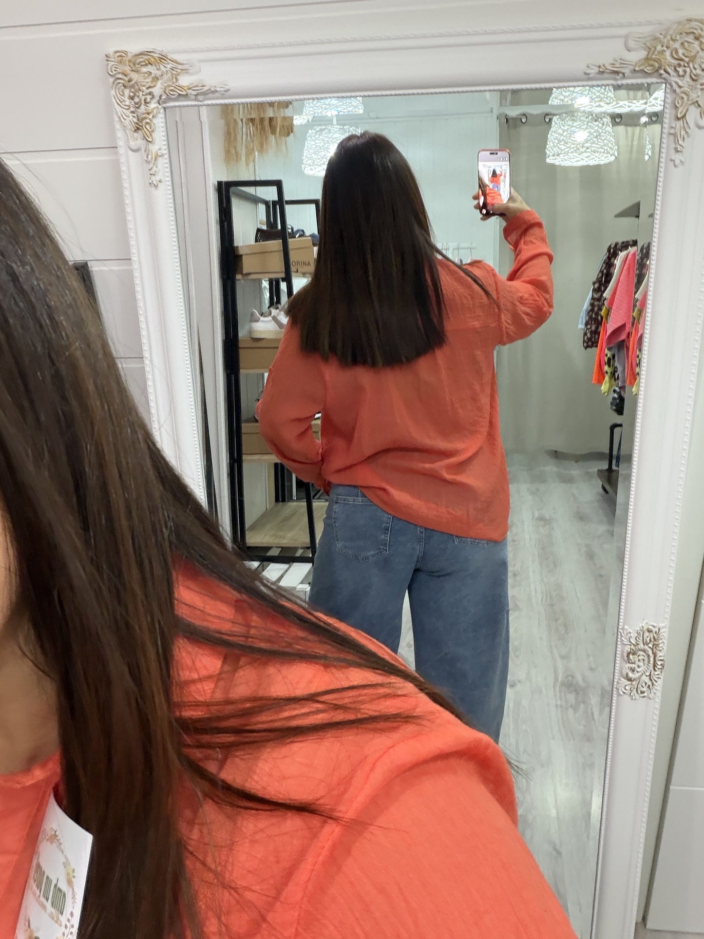 Camisa Silk naranja