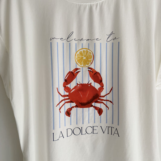 Camiseta Cangrejo Dolce Vita blanco