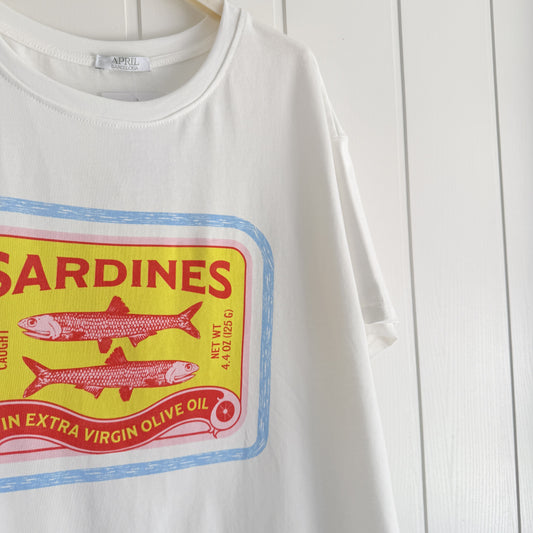 Camiseta Sardines amarillo