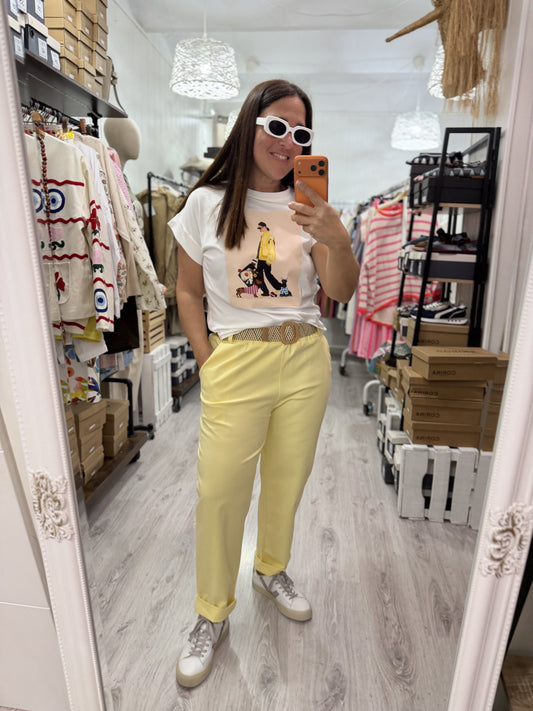 Camiseta Chicca blanco