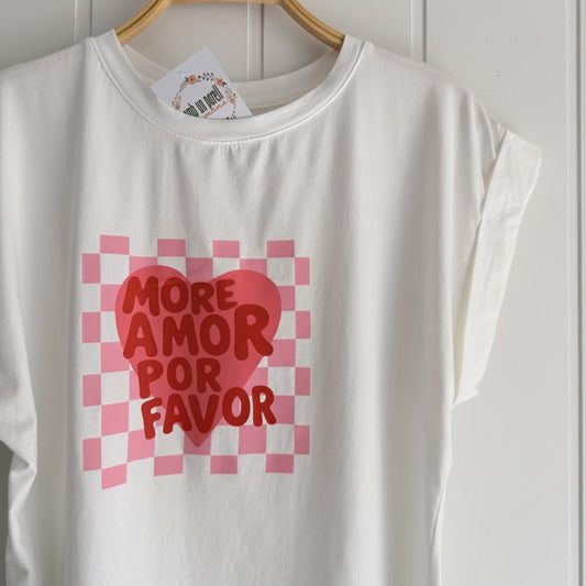Camiseta More Amor blanco