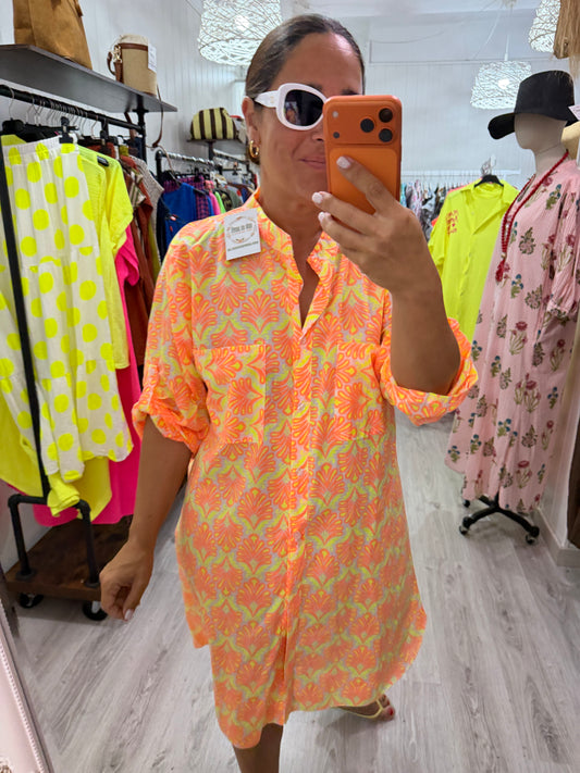 Camisola Santorini naranja y amarillo