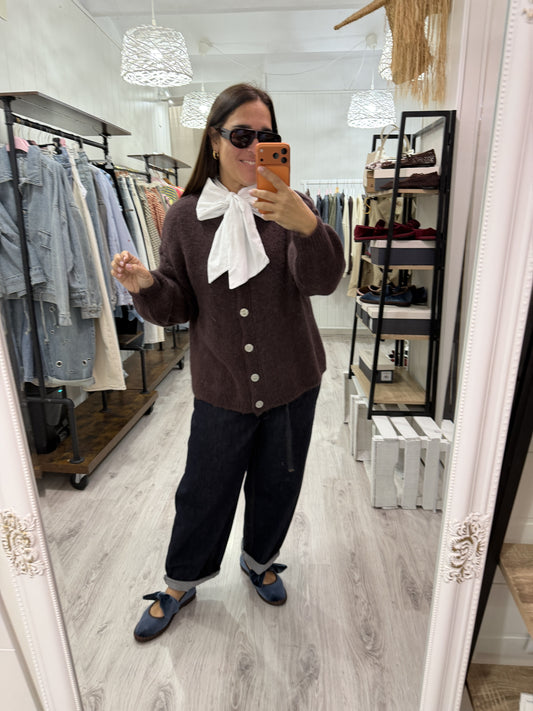 Chaqueta Alpaca berenjena