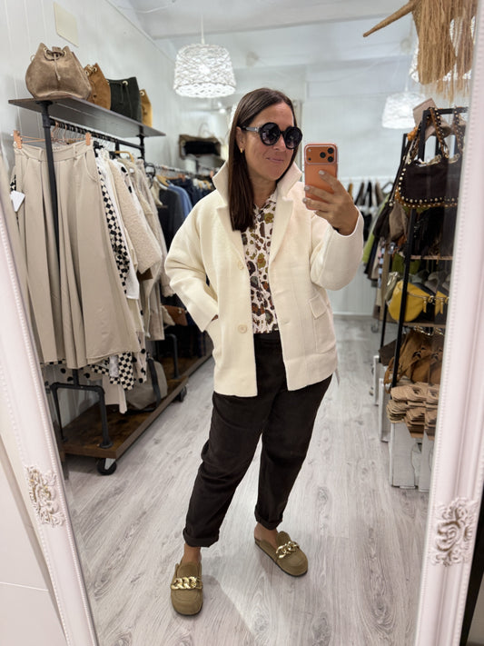 Chaqueta Bermeo capucha desmontable beige