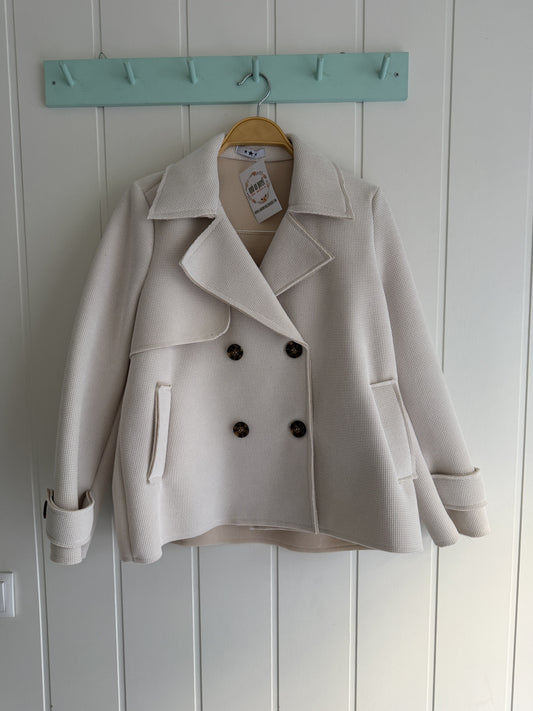 Chaqueta Neopreno Marfil