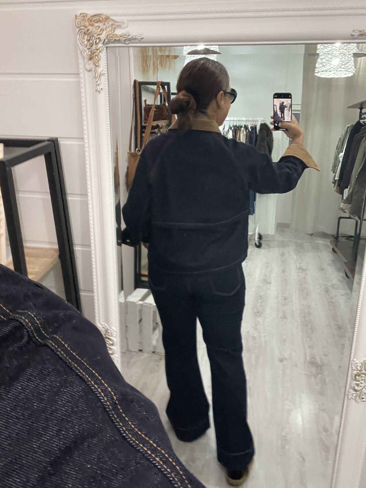 Chaqueta Olsen jeans detalles pana