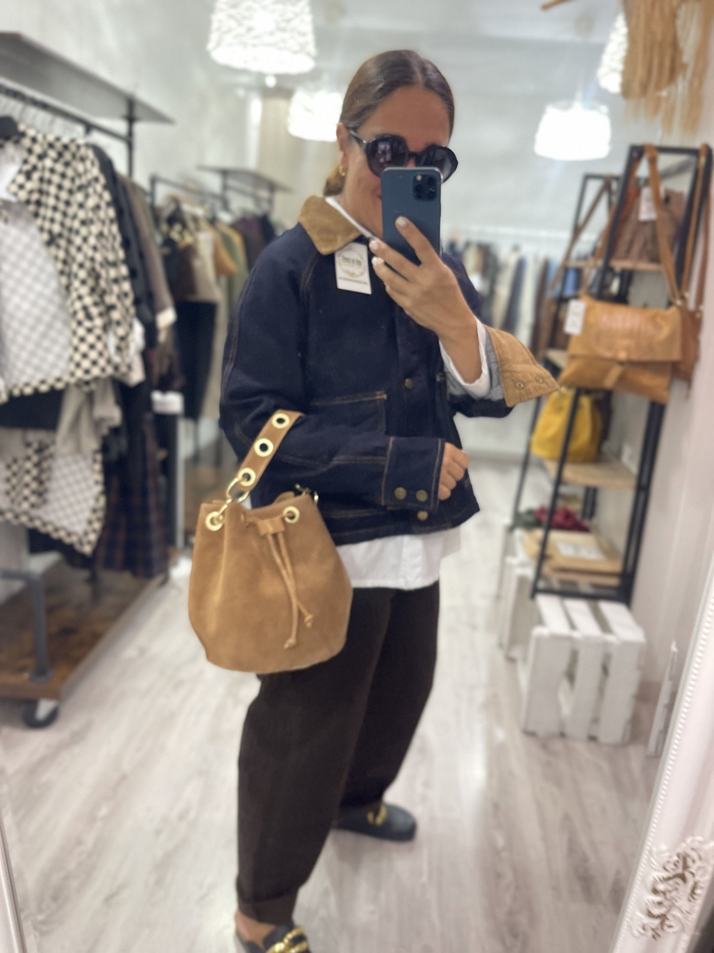 Chaqueta Olsen jeans detalles pana