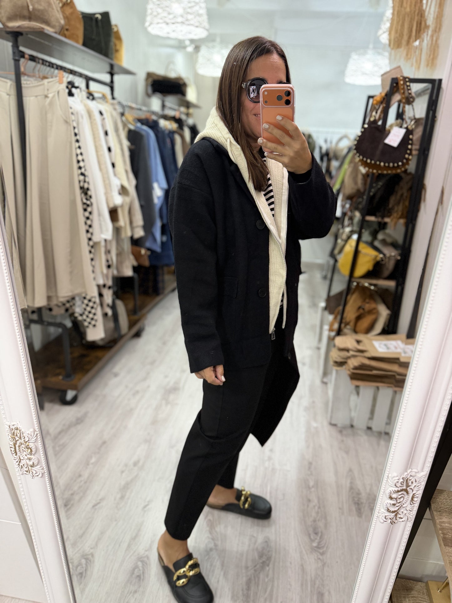 Chaqueta Bermeo capucha desmontable negro