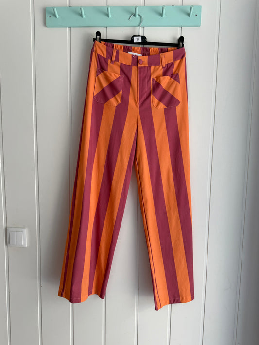 Conjunto Leticia naranja y rosa