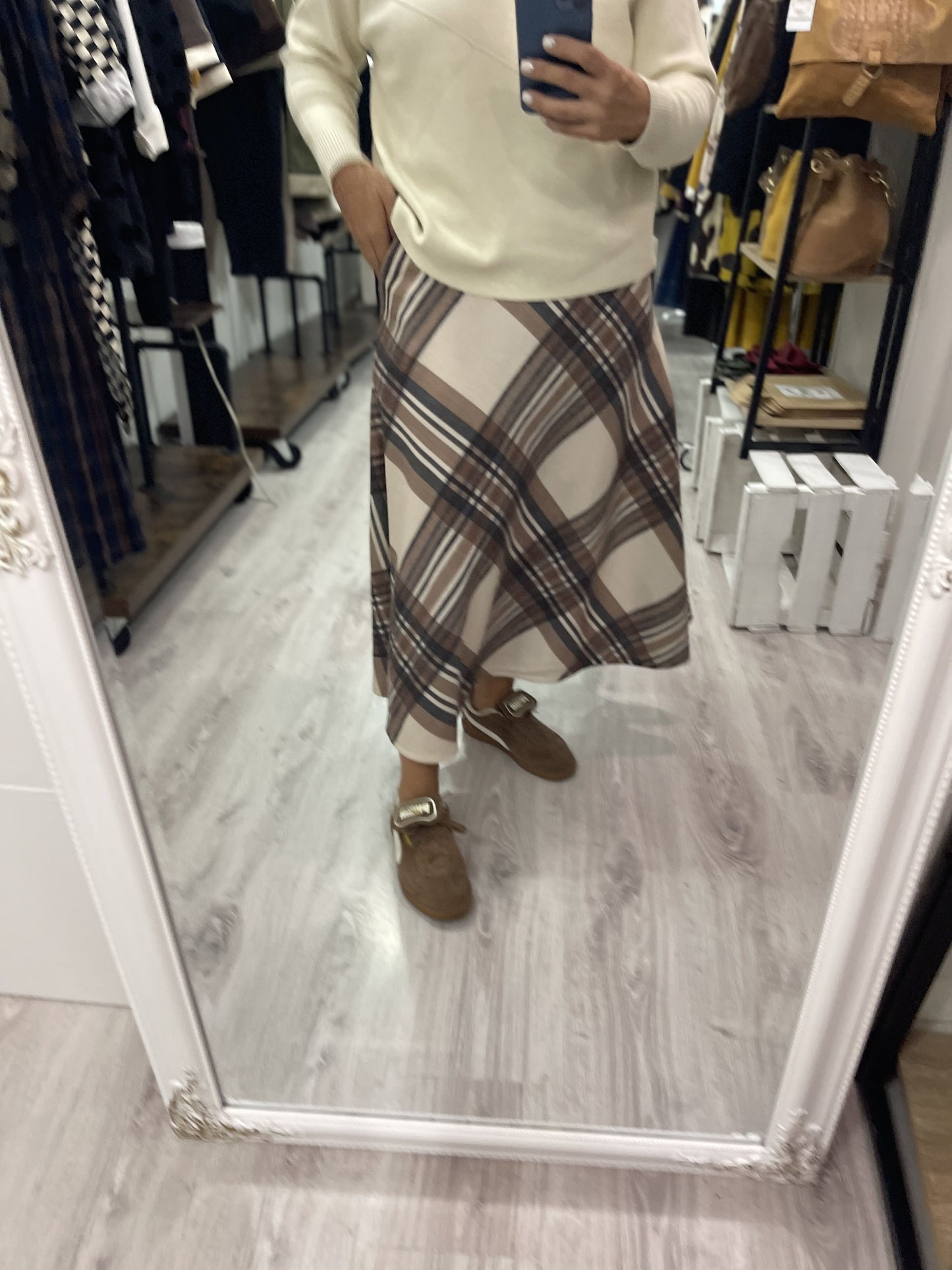 Falda Gales beige