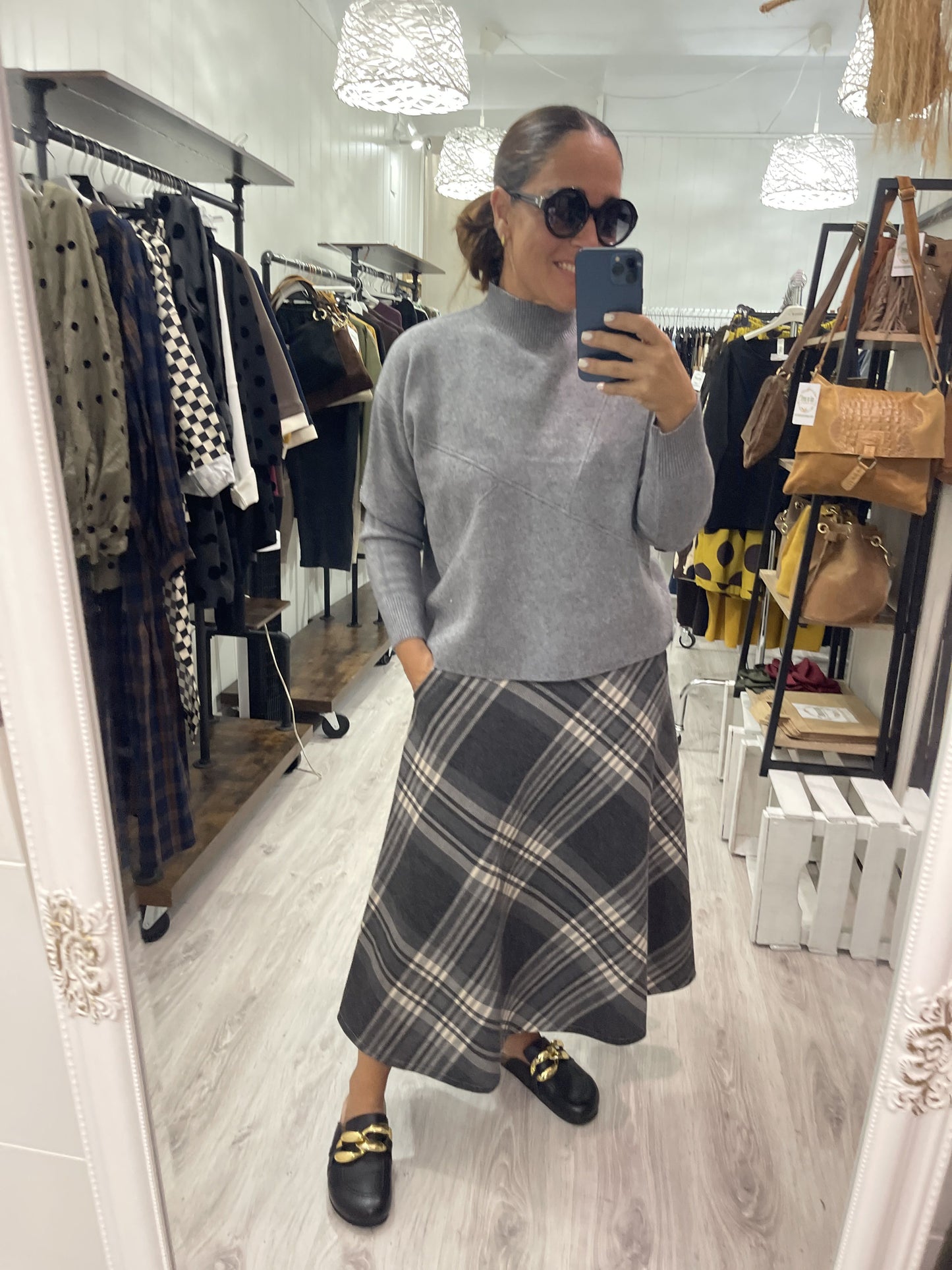 Falda Gales gris
