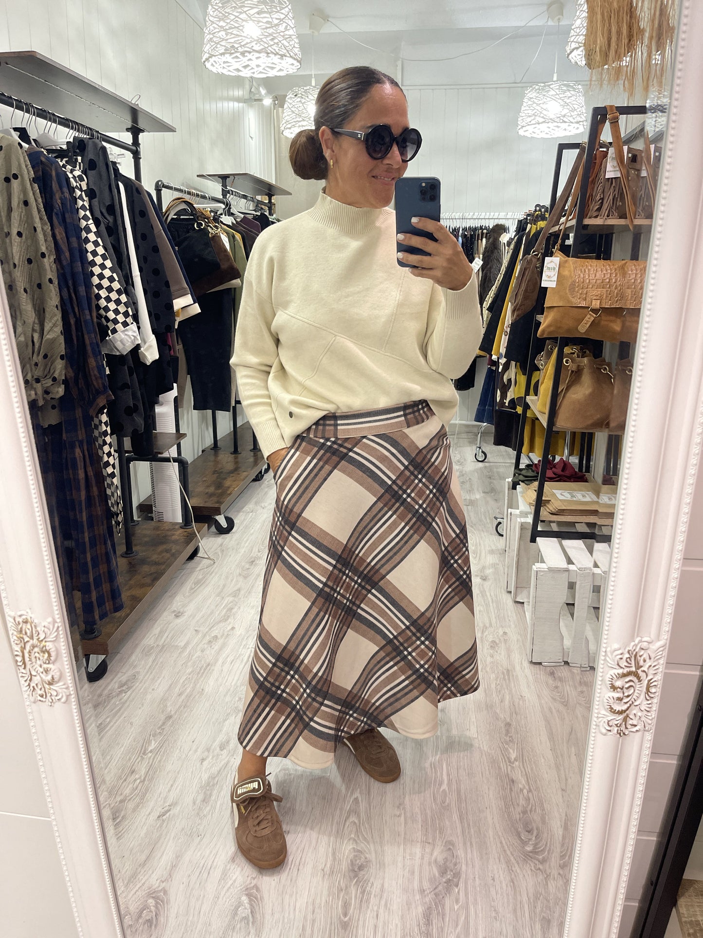 Falda Gales beige