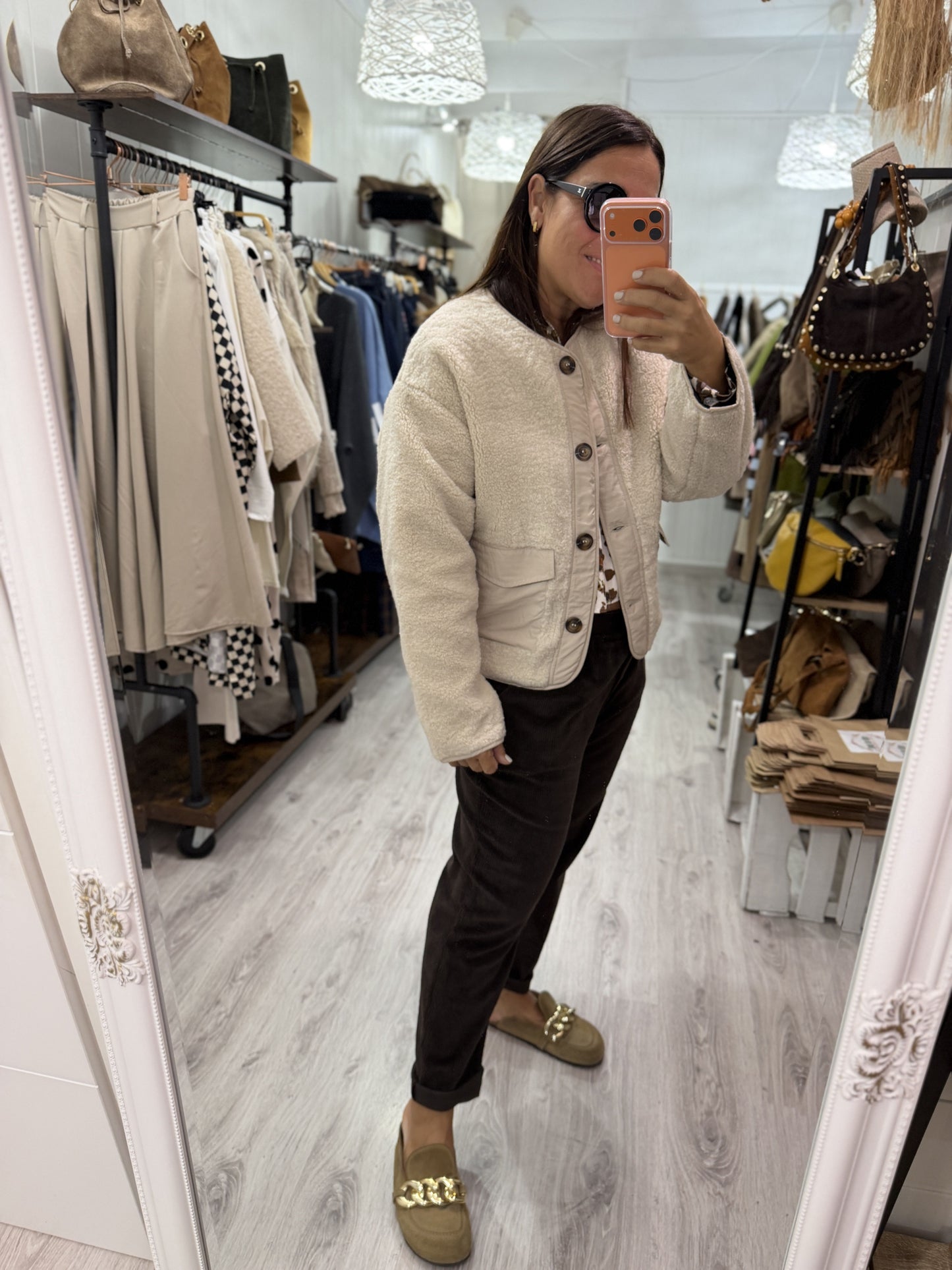 Chaqueta Scandi marfil