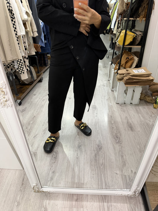 Pantalón Osaka punto roma negro