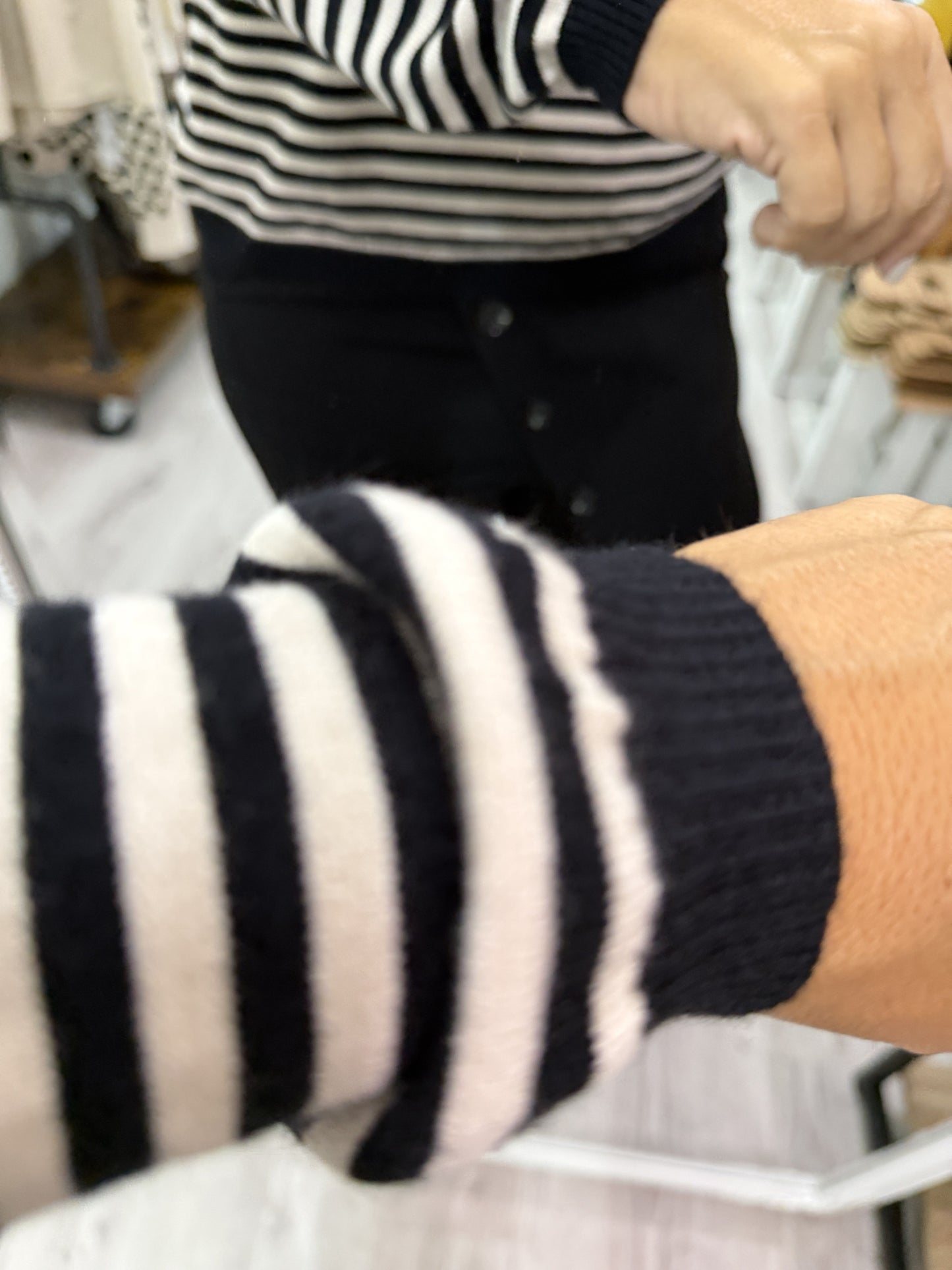 Jersei Biarritz negro y marfil