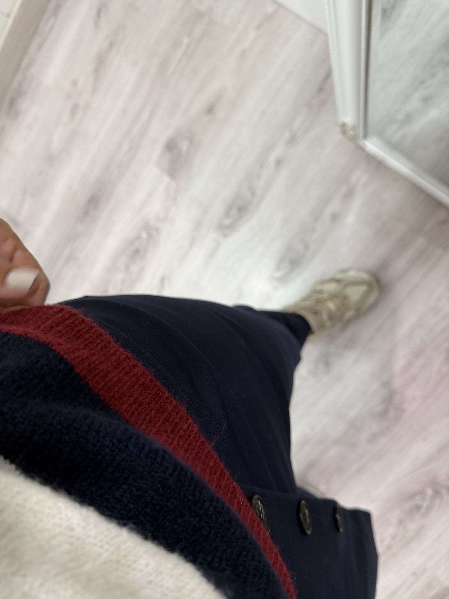 Jersei Anka rayas marino y granate