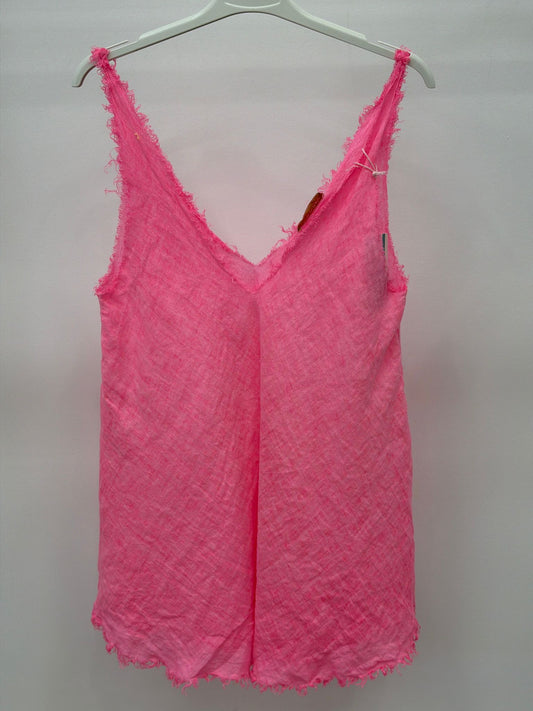 Top lino fucsia