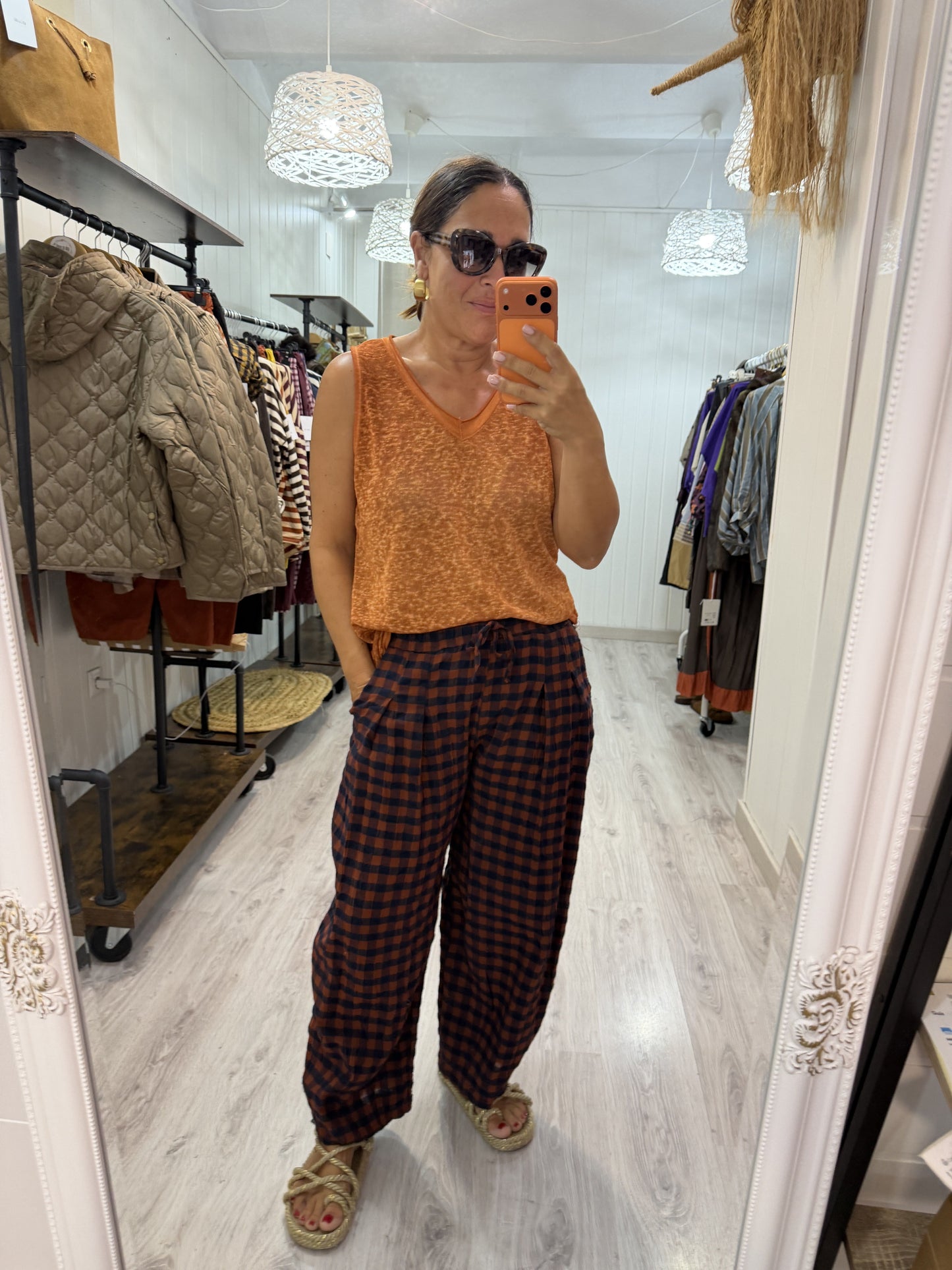 Camiseta Boho tirantes caldera