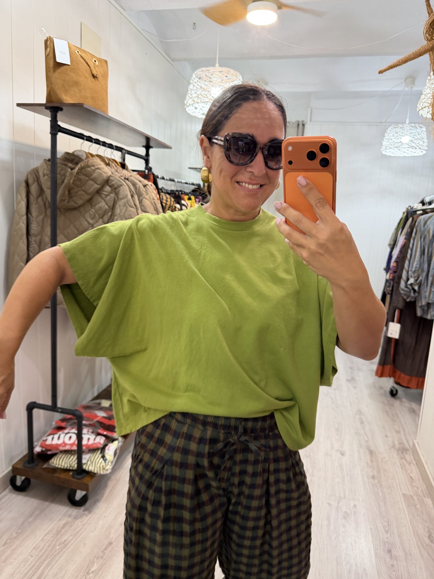 Camiseta Lov verde oliva