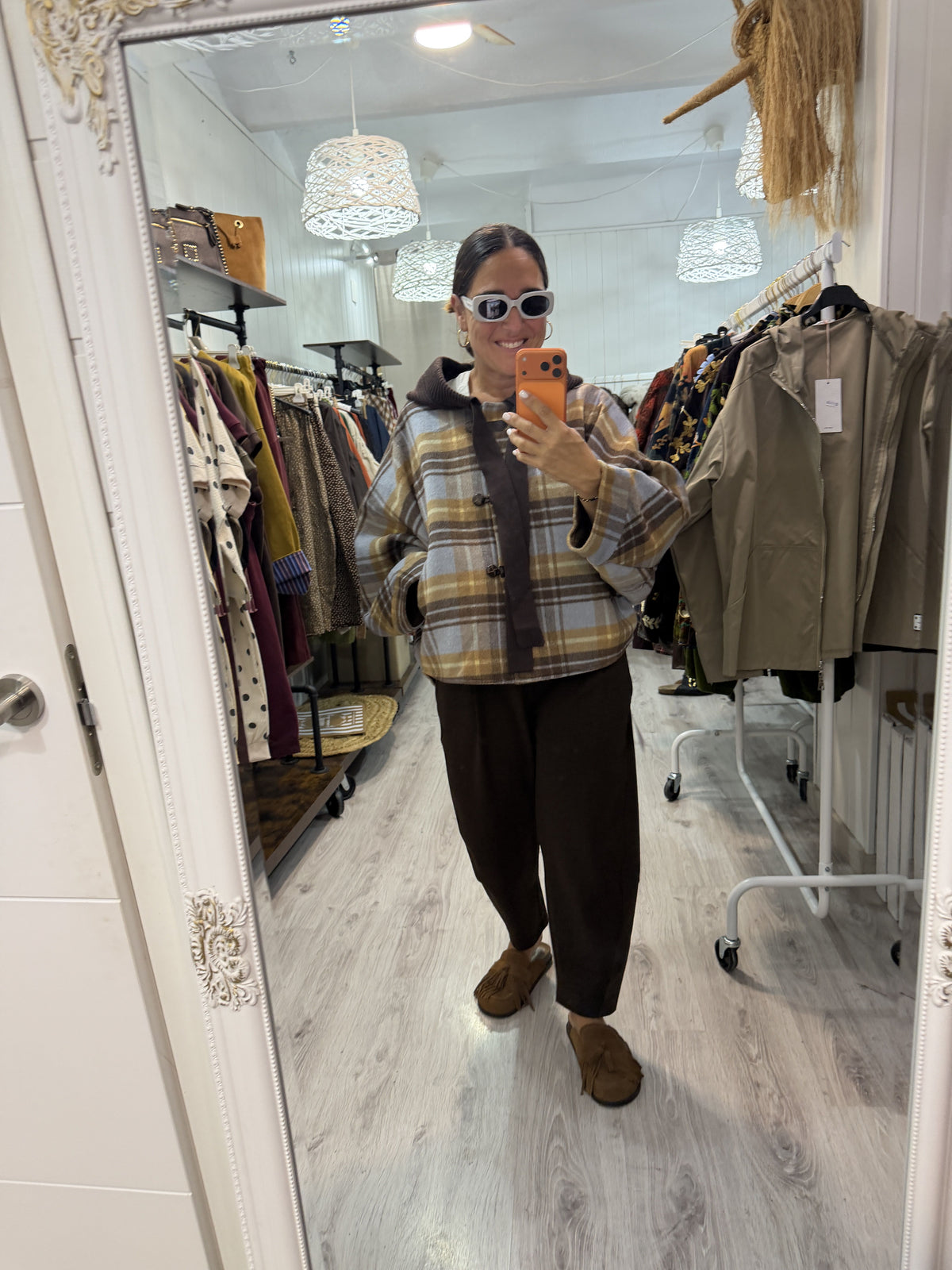 Chaqueta Poncho oversize Angie