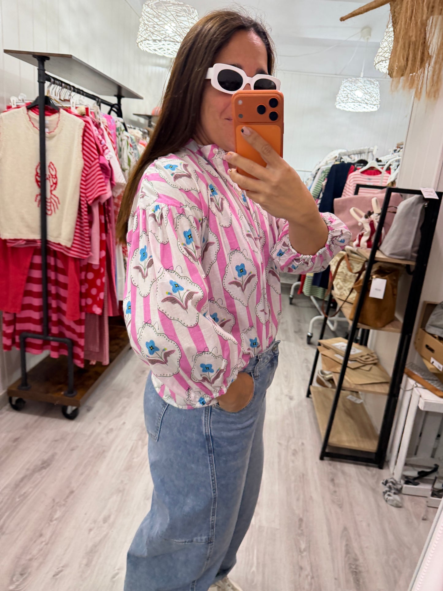 Camisa India rosa nomeolvides