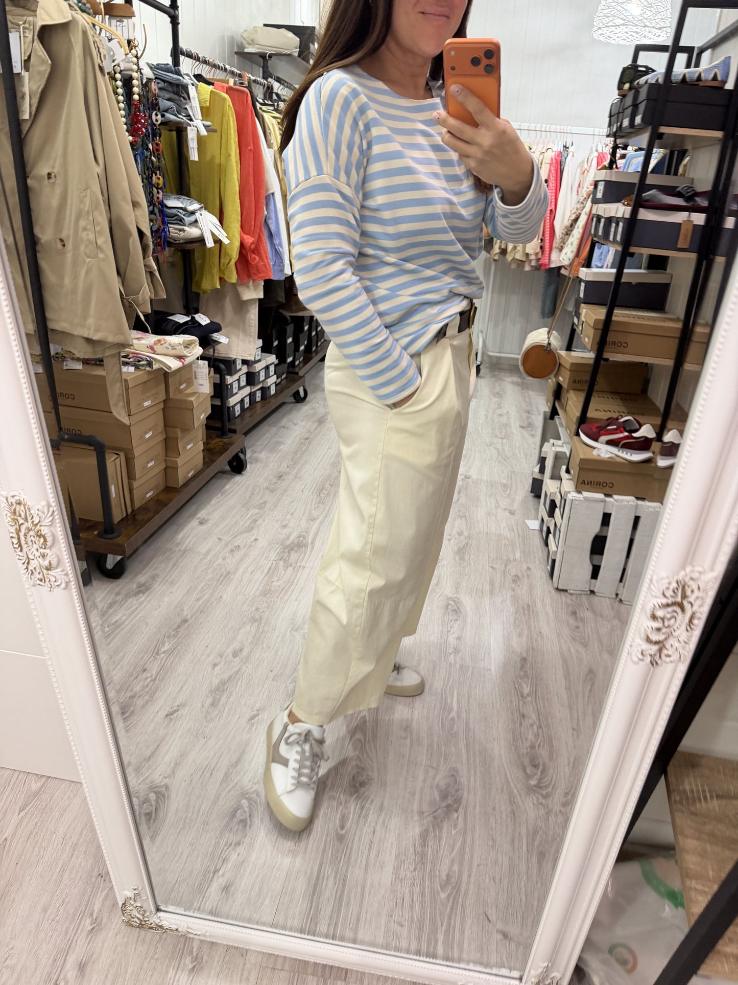 Pantalón Izaskun marfil