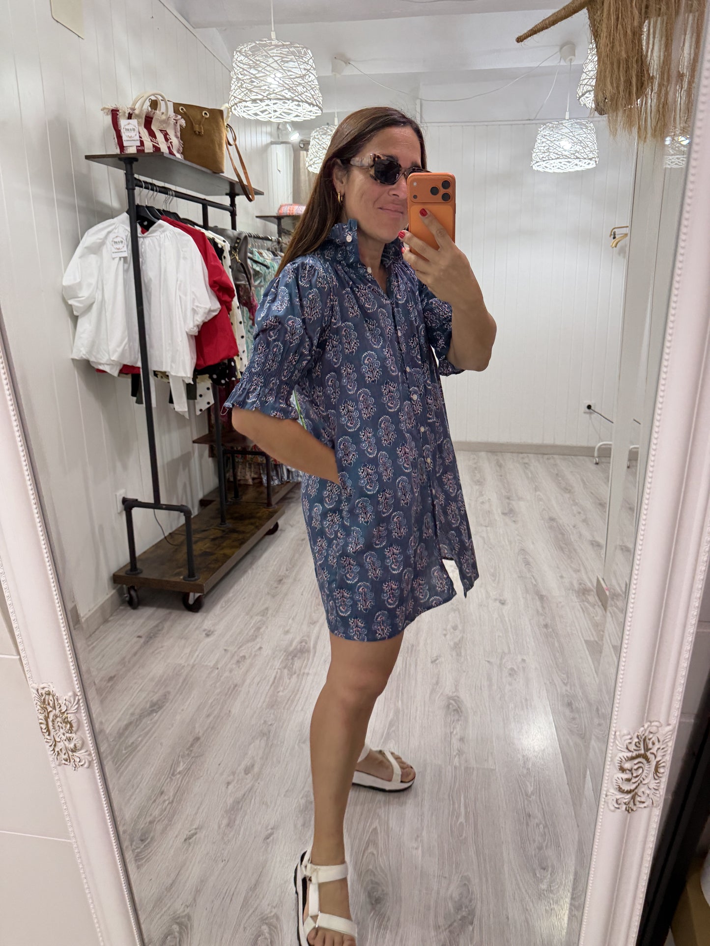 Vestido Sira corto · azules