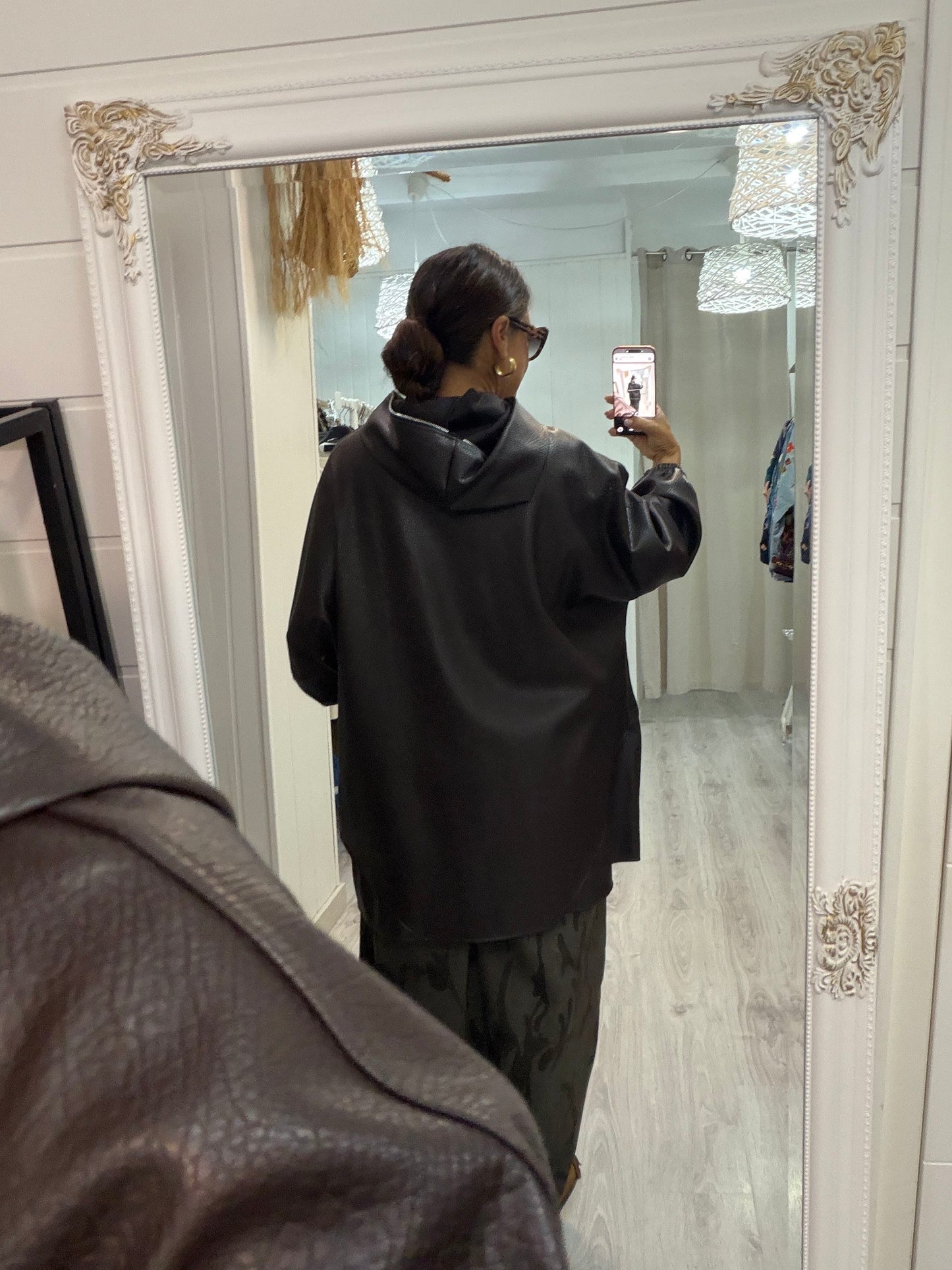 Parka Nagasaki ecopiel chocolate