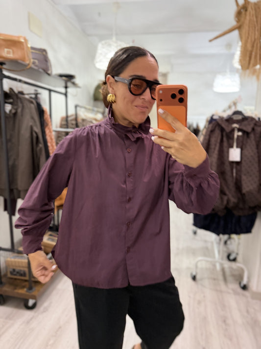 Camisa Mai berenjena