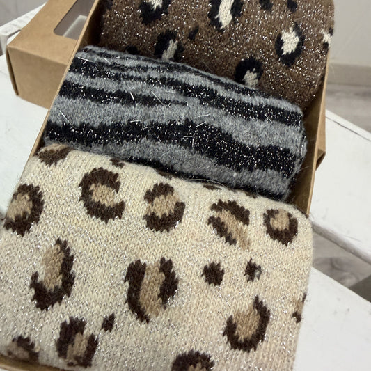 Pack 3 calcetines animal print brilli