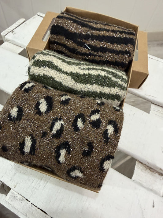 Pack 3 calcetines animal print brilli 2