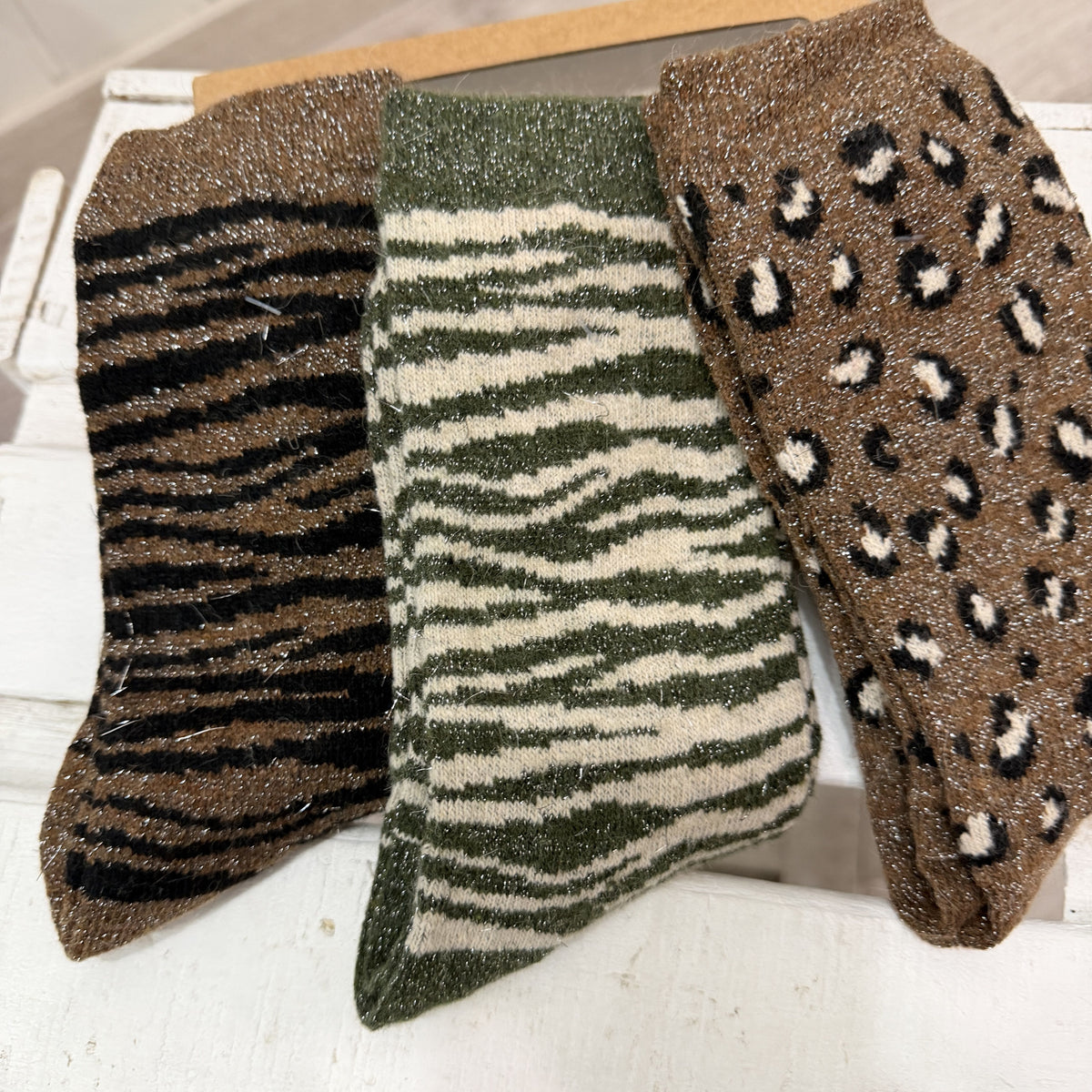 Pack 3 calcetines animal print brilli 2
