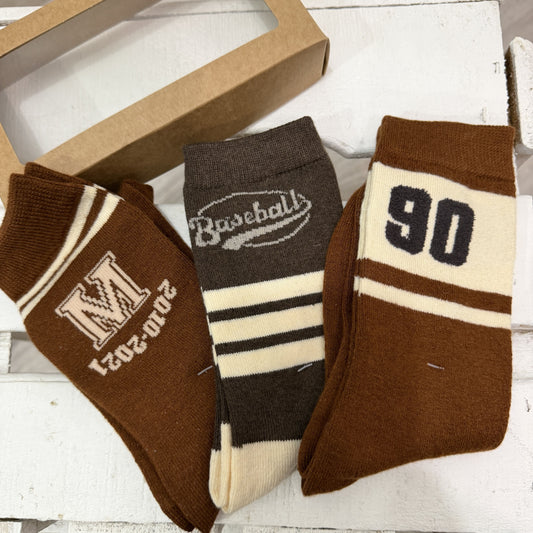Pack 3 calcetines Baseball 1