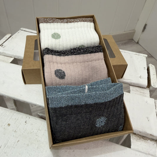 Pack 3 calcetines topitos