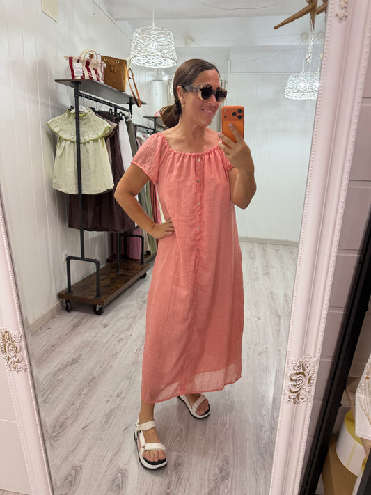Vestido Natura teja