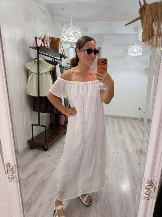 Vestido Natura blanco