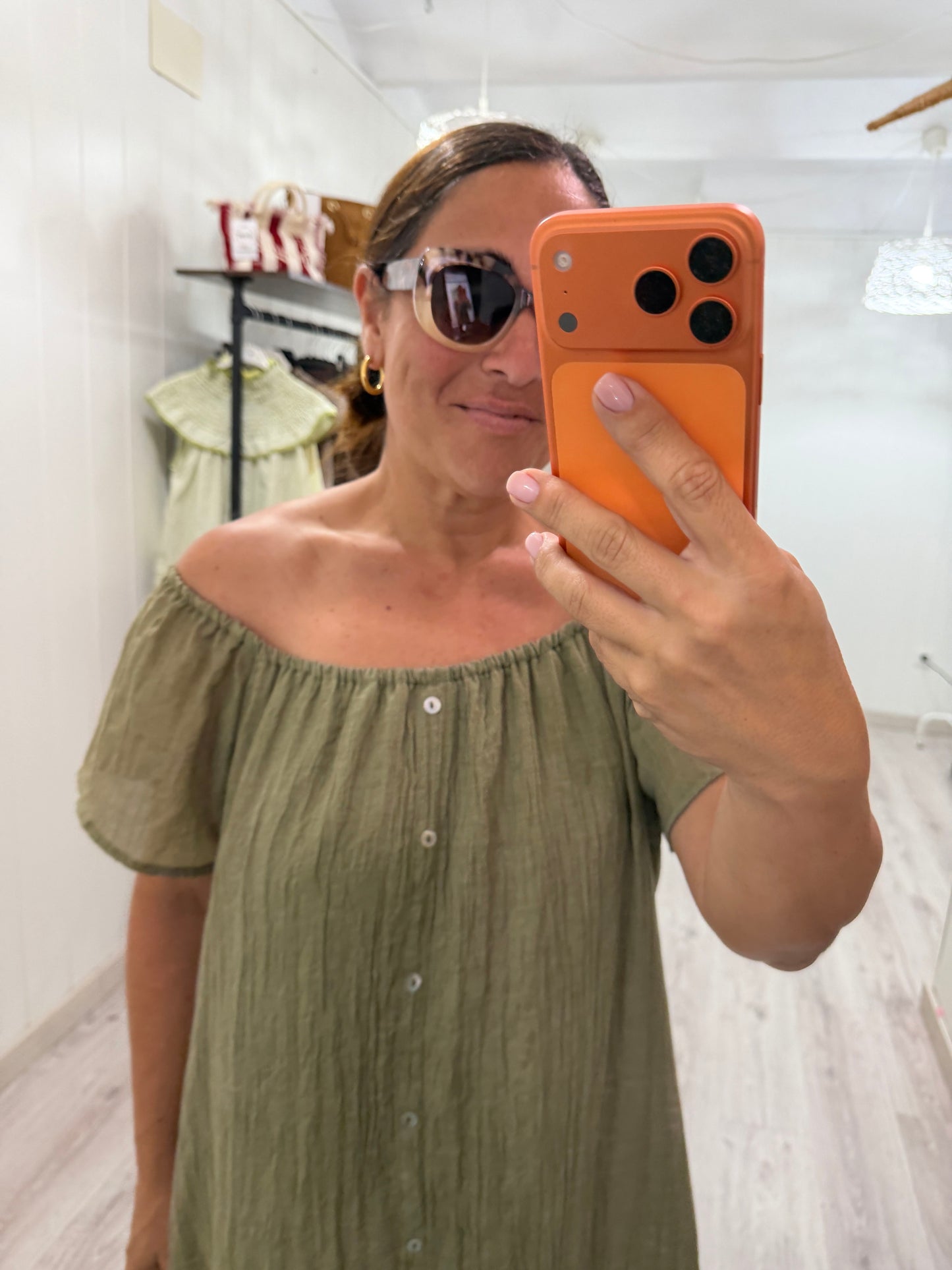 Vestido Natura kaki