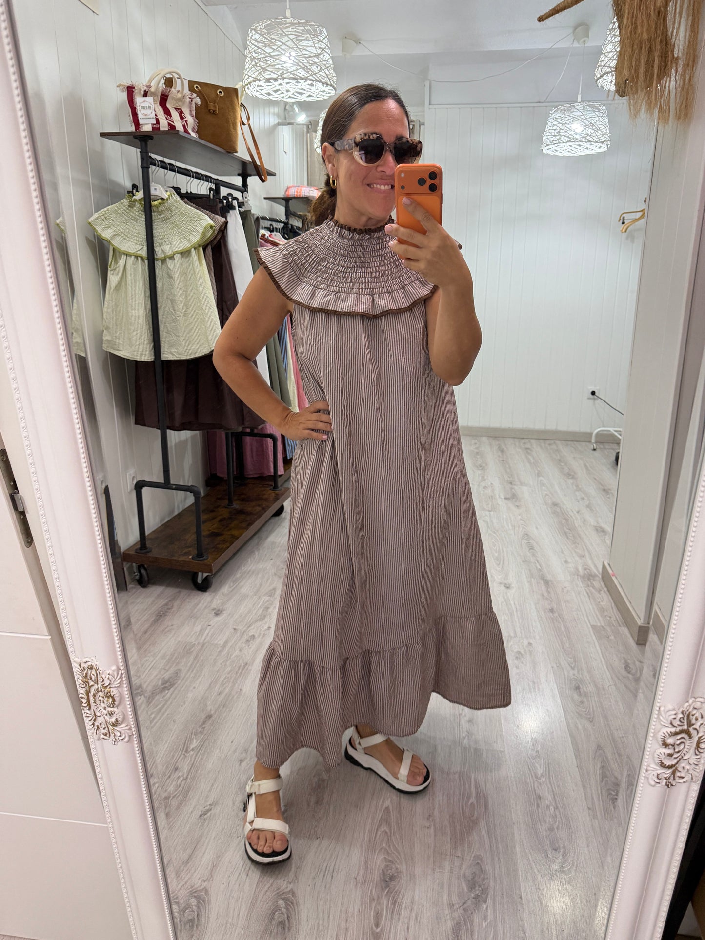 Vestido Candela chocolate