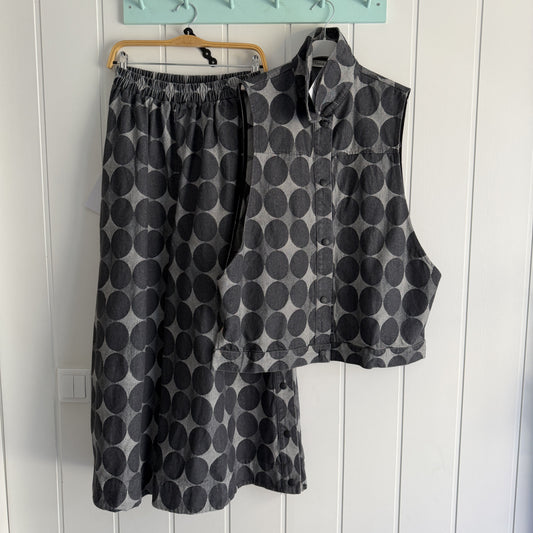 Conjunto Dots jeans negro