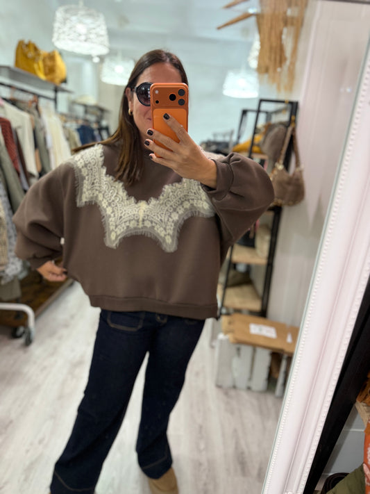 Sudadera Nordic blonda chocolate